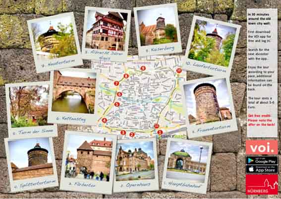 SABEL Wirtschaftsschule Nürnberg stellt anhand einer Mindmap mehrere Ideen für den Tourismussektor der Stadt vor